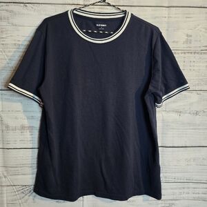 Old Navy Blue Mens Crewneck Size Medium Shortsleeve